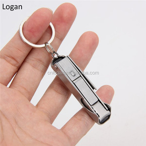 Thép không gỉ Nail Clipper có thể gập lại Mini Nail Clipper Cutter với Keychain - Product Image 1
