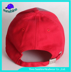 2017 Nuevo Estilo Rojo Gorra de Béisbol Con Malla Decoración de Campeones - Product Image 4