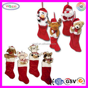 Jouet en peluche <span class=keywords><strong>vintage</strong></span> A616, animal en peluche, <span class=keywords><strong>chaussette</strong></span> <span class=keywords><strong>de</strong></span> Noël - Product Image 3