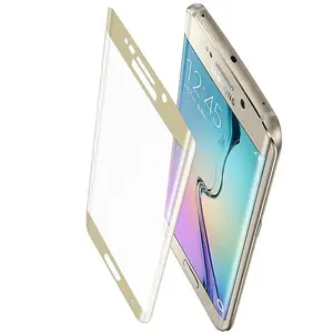 กระจกนิรภัย9H เต็มรูปแบบสำหรับ Samsung Galaxy S7 S6,ฟิล์มกันรอยขอบหน้าจอสำหรับ Samsung S6 S7 Edge