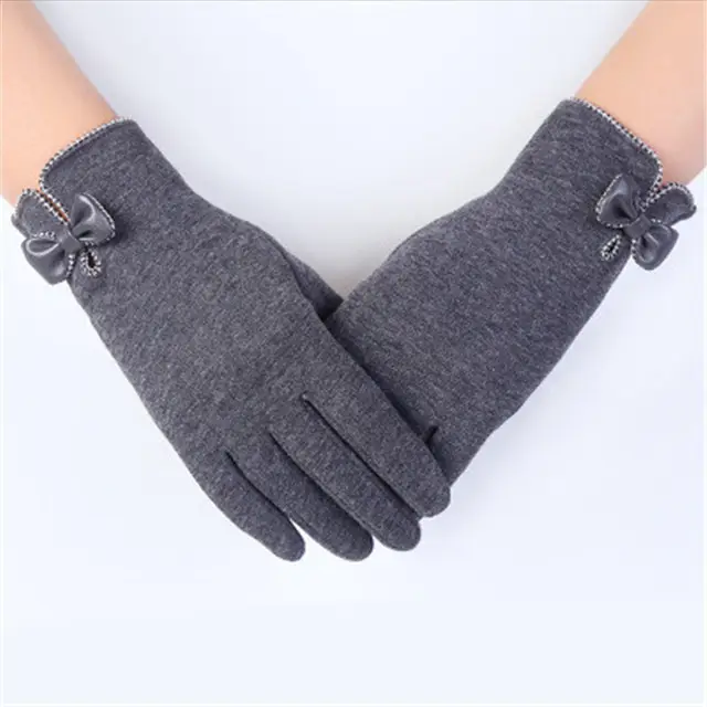 Wholesale Cheap Winter Warm Fashion Women Warm Touch Screen Cotton Velvet Gloves