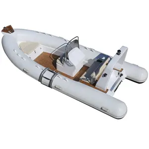Haohai New Model 16.4ft 5.0m RIB Hypalon Inflatable Boats with Outboard motor for Sale