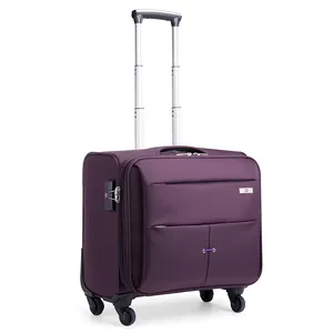 16inch 18inchPU Business Boarding Luggage Airplane Boarding Portable Suitcase Travel Luggage Bag PU Pilot Luggage