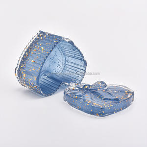 แก้วรูปหัวใจเทียนพร้อมฝาปิดสำหรับงานแต่งงานตกแต่ง - Product Image 2