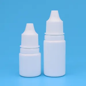 Botella de plástico médica utilizada para gotas de ojos