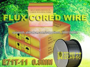 Flux <span class=keywords><strong>sin</strong></span> <span class=keywords><strong>gas</strong></span> con núcleo de acero dulce alambre de soldadura E71T-11 - Product Image 1