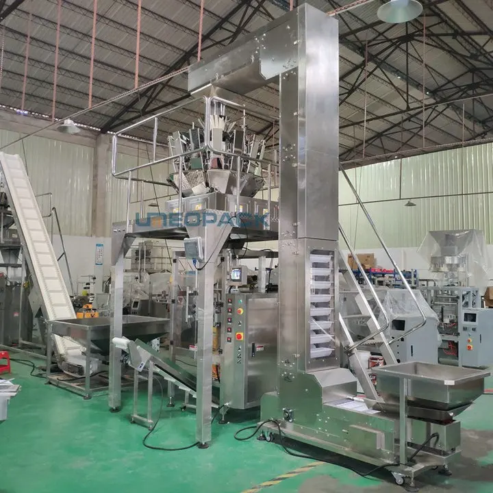 Automatic Sugar Candy Tea Nut Snack Weigh Filling Machine Vertical Gusset Bag Granule Toy Kernel Biscuit Pouch Packaging Machine