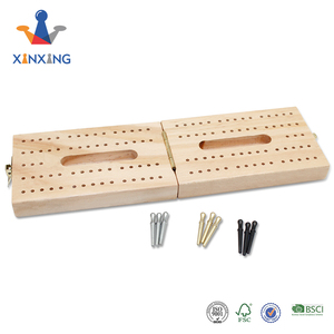 Mewah Kayu 3 Track <span class=keywords><strong>Cribbage</strong></span> Papan dengan Gratis Dek kartu papan skor permainan untuk anak-anak dan dewasa dengan kualitas tinggi kotak