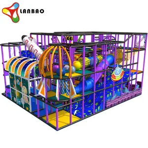 Gran oferta, parque de atracciones comercial, equipo de juegos multifunción, suelo de juegos para niños, Tobogán interior para niños