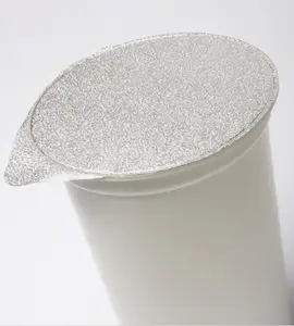 Aluminum Seal Foil Lid Heat Seal Pre-Cut Heat Sealing Yogurt Cup Aluminum Foil Lid