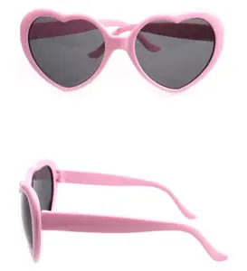 B381 Heart-shaped Sunglasses Loving Retro Glasses Oversized Mirror Hot Style Eyeglass