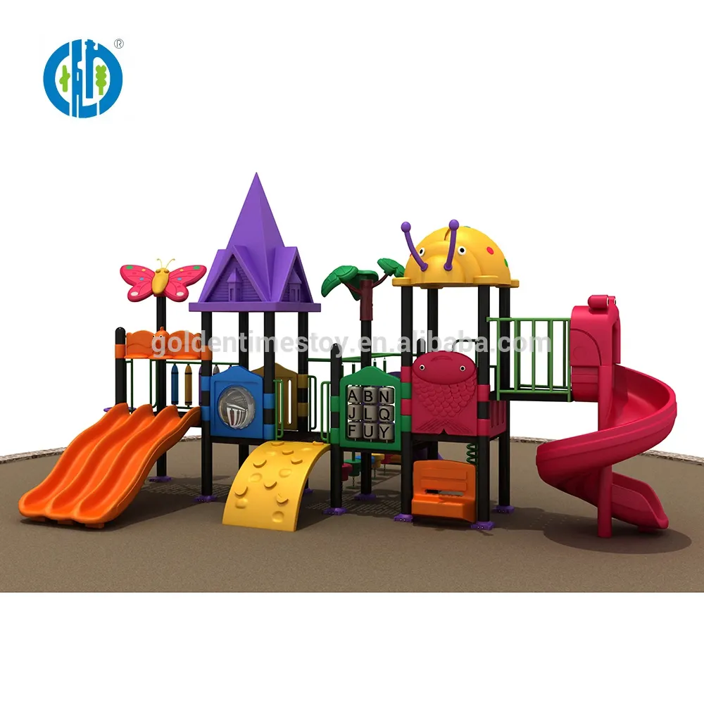 Hot selling amusement park games slide outdoor playground equipment