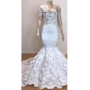Kadın Bir Omuz Ince Mermaid Tay düğün elbisesi Geleneksel - Product Image 1