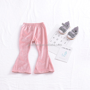 Vintage Bambino Marrone di <span class=keywords><strong>Velluto</strong></span> <span class=keywords><strong>Pantaloni</strong></span> a zampa d'elefante Ragazze del Hippie Chiarore <span class=keywords><strong>Pantaloni</strong></span> - Product Image 2
