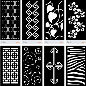 משרד מסך מחיצות לייזר לחתוך דקורטיבי מסך מגולף מחיצת מסך - Product Image 5