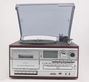 classic vintage vinyl records player multiple cd player with built in speakers