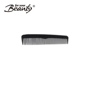 Gloss black 5英寸 fine tooth sew in small plastic hair comb