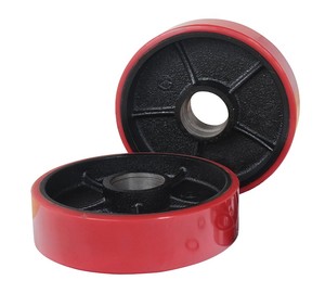 Roues de camion en polyuréthane, capacité de charge haute, entièrement résistante, roues de palette hydraulique, prix d'usine - Product Image 2
