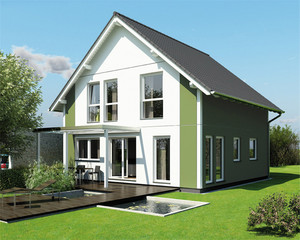 Casas Prefabricadas para <span class=keywords><strong>Costa</strong></span> Rica, Casa de 2 Pisos con Terraza de Madera - Product Image 4
