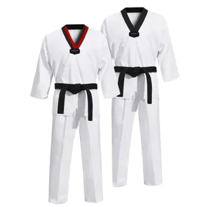 Taekwondo Dobok Sample Free Shipping New Pattern Hot Sale Super Light Martial Arts Taekwondo Uniform Dobok For Sale