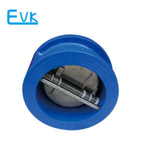 Обратный клапан EVK EVK-CKH11 DIN API PN10/6 с двойным диском, чугунным корпусом, уплотнением из ПТФЭ, автоматический, из нержавеющей стали/WCB - Product Image 6