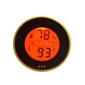 Baru Desain Kecil Putaran Digital Thermometer Hygrometer untuk Penggunaan Dalam Ruangan