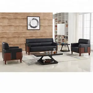 Nuovo modello di divano in pelle set ufficio divano componibile mobili W8988 sala d'attesa mobili divano
