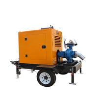 Tête de pompe à eau pour moteur diesel : Débit de 50 m : Débit de 100 m³/h Moteur diesel 4 cylindres. Diamètre d'entrée de la pompe : 125 mm Diamètre de sortie de la pompe : 100 mm