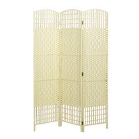 Offres Spéciales maison fait à la main japonais Paravent blanc cloison en bois écran autoportant haut de gamme 6 panneaux séparateur de pièce