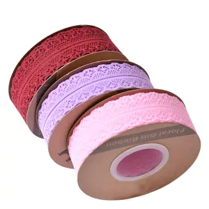 Fashion gift wrapping ribbon wholesale diy handmade material craft lace flower ribbon