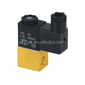 1/4 ''Nữ Chủ Đề Van Điện Từ Đồng Thau 2V025-08 Khí Nước Không Khí DC12V PU220-02A Nhỏ