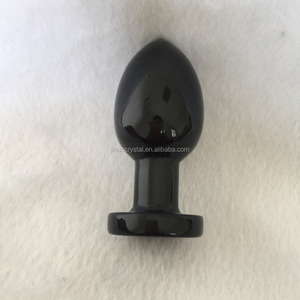 Großhandel natürliche schwarze Obsidian Kristall dildo Yoni Heil kristall <span class=keywords><strong>Massage</strong></span> stab für Frauen - Product Image 5