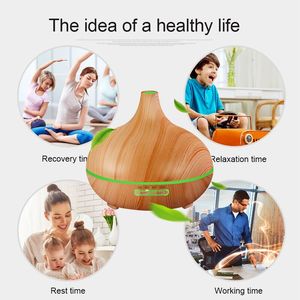Difusor de Aromaterapia Portátil Ultrasónico Hidly con Aspecto de Madera, Humidificador de Aire de Vapor Frío de 400 ml con Cambio de Color LED - Product Image 6