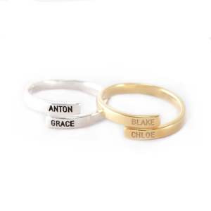 Commercio all'ingrosso Inciso Su Misura Personalizzati Anello In Oro <span class=keywords><strong>Nome</strong></span> Disegni - Product Image 2