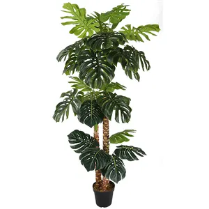 2.2m Monstera Deliciosa Tall屋内Fake Tree Floor Trees