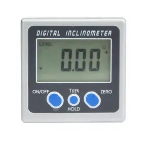 New Aluminum enclose Electronic Protractor Inclinometer Bevel Box Angle Level