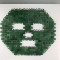 Masque de sommeil et bandeau en jade naturel, masque pour les yeux en jade naturel, masque pour les yeux anti-âge à thérapie chaude ou froide qui est apaisant et rafraîchissant