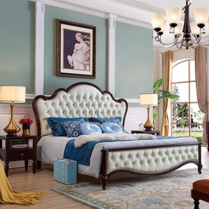Set di <span class=keywords><strong>mobili</strong></span> per camera da letto <span class=keywords><strong>mobili</strong></span> per la casa di lusso americani classici in legno <span class=keywords><strong>mobili</strong></span> moderni reali set di camere da letto in oro antico - Product Image 4