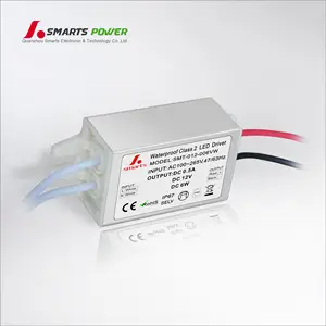 Led Driver 12v 12w SMARTS POWER CE ETL ROHS Listed Constant Voltage Led Bulb Driver 5w 6w 12w 12v