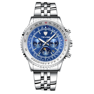 <span class=keywords><strong>Montre</strong></span> mécanique automatique pour hommes, 1 pièce, accessoire classique en acier inoxydable, de la marine, à la mode - Product Image 6