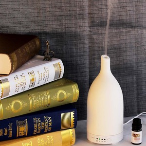 Pelembap Udara <span class=keywords><strong>Nebulizer</strong></span> Ultrasonik, Penyebar Aroma Keramik 100Ml, Kontrol Humidistat dan Sertifikasi EMC - Product Image 1