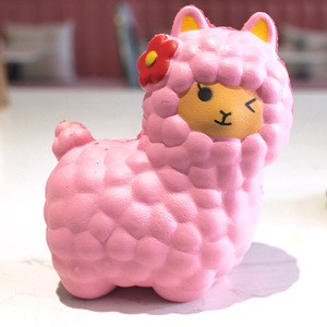 Giocattoli <span class=keywords><strong>Squishy</strong></span> Super Jumbo a Forma di Cavallo di Fango Profumati <span class=keywords><strong>Animali</strong></span> a Lenta Risalita Squishies a Forma di Alpaca - Product Image 2