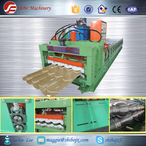 Shibo de acero esmaltado hoja techos rodillo del azulejo que forma <span class=keywords><strong>la</strong></span> máquina para Canton Fair - Product Image 4