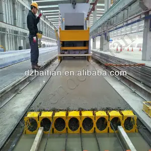 Prefab houses lightweight hollow core concrete wall panels production line