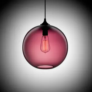 Decorative Industrial Vintage Glass Ball Globe Hanging Ceiling Lamp Glass Pendant Light