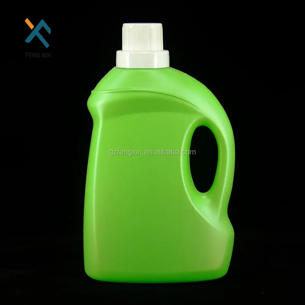 4L الأخضر زجاجة <span class=keywords><strong>بلاستيكي</strong></span>ة مصنوعة من مادة البولي يورثين عالية الكثافة ل سائل تنظيف للغسّالات