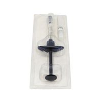 Plateau d'emballage d'injection en plastique clair, claire, médicale à personnaliser, de haute qualité, médicale en PET/PVC, 176*71*26mm, remède 0602003mm, 0.5 pièces