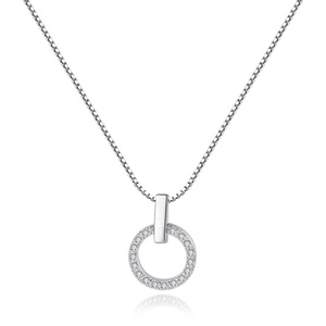 Collar Minimalista CZCITY con Circonita, Cadena Dorada para Mujer, Plata 925, Estilo Veraniego, Brillante - Product Image 1