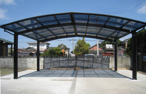 Abri de voiture en aluminium résistant au vent, facile à installer, résistance au vent de 122 km/h, porte de garage, auvent, abri de voiture - Product Image 3