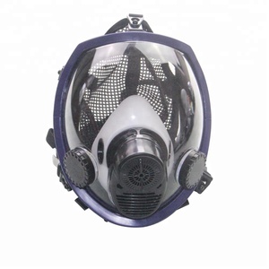 Máscara de gás tóxico de silicone, equipamento de bombeiro - Product Image 1